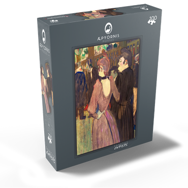 La Goulue and Her Sister 1892 drawing by Henri de Toulouse-Lautrec 100 Jigsaw Puzzle box view1