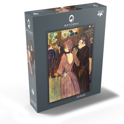 La Goulue and Her Sister 1892 drawing by Henri de Toulouse-Lautrec 500 Jigsaw Puzzle box view1