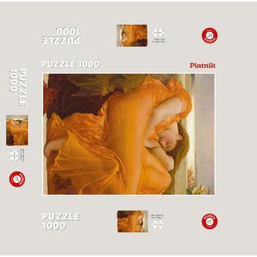 Flaming June 1000 Jigsaw Puzzle box 3D Modell