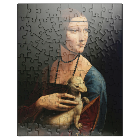 puzzleplate Lady with the ermine by Leonardo da Vinci 100 Jigsaw Puzzle