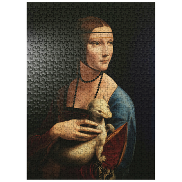 puzzleplate Lady with the ermine by Leonardo da Vinci 500 Jigsaw Puzzle