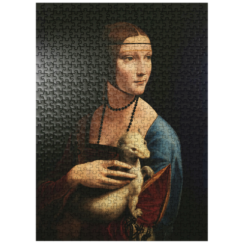 puzzleplate Lady with the ermine by Leonardo da Vinci 500 Jigsaw Puzzle