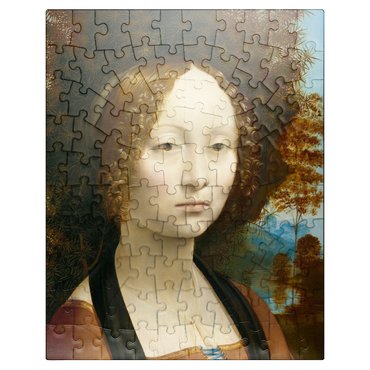 puzzleplate Ginevra de Benci by Leonardo da Vinci 100 Jigsaw Puzzle