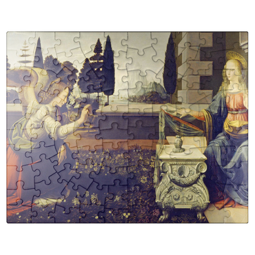 puzzleplate Annunciation to Mary by Leonardo da Vinci 100 Jigsaw Puzzle
