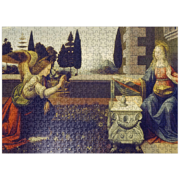 puzzleplate Annunciation to Mary by Leonardo da Vinci 500 Jigsaw Puzzle