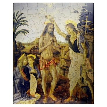 puzzleplate The Baptism of Christ by Leonardo da Vinci 100 Jigsaw Puzzle