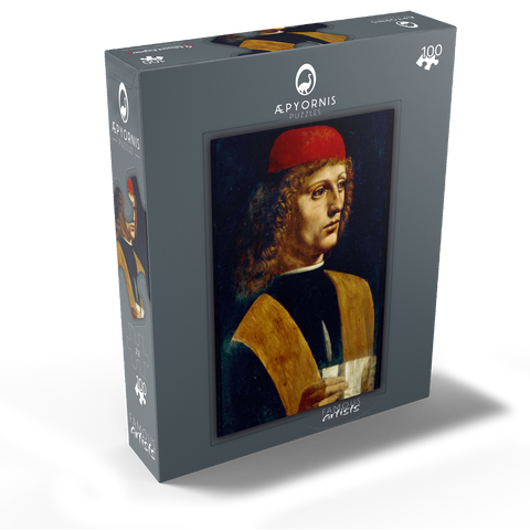 Portrait of a young man by Leonardo da Vinci 100 Jigsaw Puzzle box view1