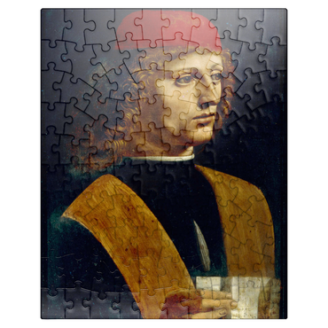 puzzleplate Portrait of a young man by Leonardo da Vinci 100 Jigsaw Puzzle