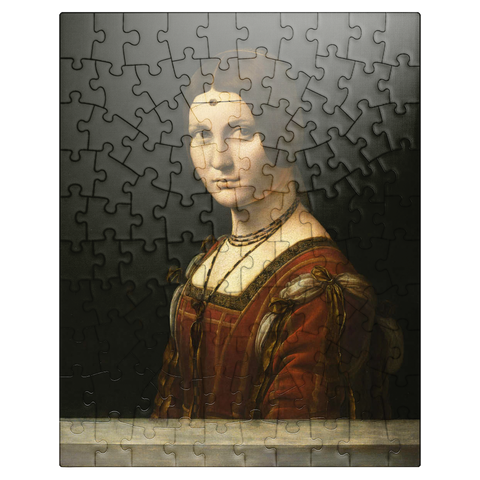 puzzleplate La Belle Ferronnière by Leonardo da Vinci 100 Jigsaw Puzzle