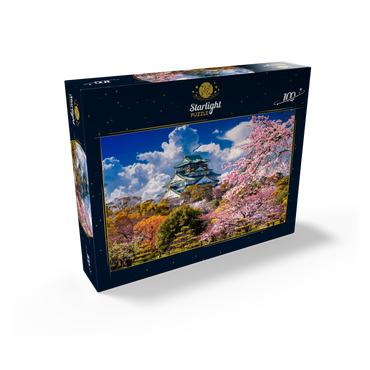 Cherry Blossoms and Castle in Osaka Japan 100 Jigsaw Puzzle box view1