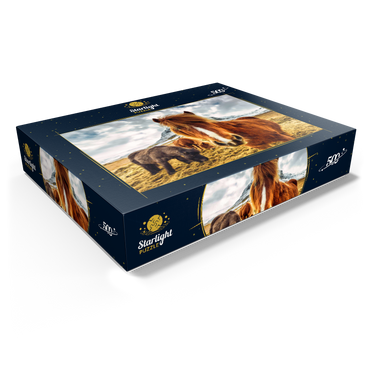 Horses in the Mountains of Iceland 500 Jigsaw Puzzle box view1