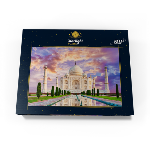 View of Taj Mahal during Sunset 500 Jigsaw Puzzle box view1