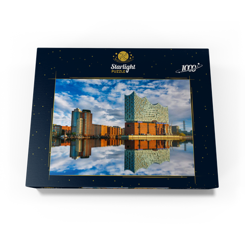 Reflection of the Elbe Philharmonic Hall in Hamburg 1000 Jigsaw Puzzle box view1