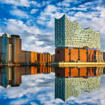 Reflection of the Elbe Philharmonic Hall in Hamburg 1000 Jigsaw Puzzle 3D Modell