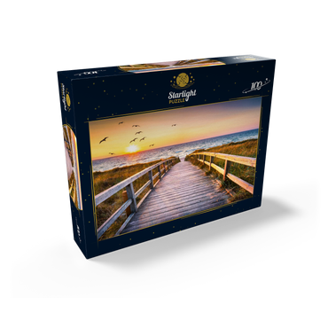 Sunset on Dune Beach in the North Sea 100 Jigsaw Puzzle box view1