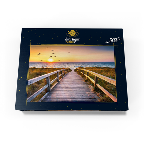 Sunset on Dune Beach in the North Sea 500 Jigsaw Puzzle box view1