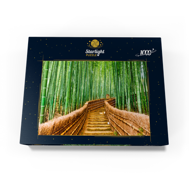 Kyoto, Japan in bamboo forest 1000 Jigsaw Puzzle box view1