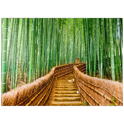 puzzleplate Kyoto, Japan in bamboo forest 1000 Jigsaw Puzzle
