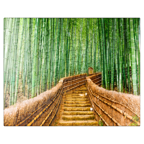puzzleplate Kyoto Japan in Bamboo Forest 100 Jigsaw Puzzle