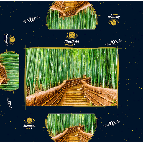 Kyoto Japan in Bamboo Forest 100 Jigsaw Puzzle box 3D Modell