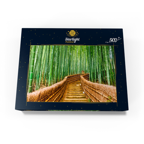 Kyoto Japan in Bamboo Forest 500 Jigsaw Puzzle box view1