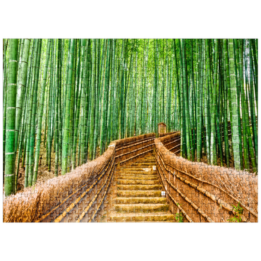 puzzleplate Kyoto Japan in Bamboo Forest 500 Jigsaw Puzzle