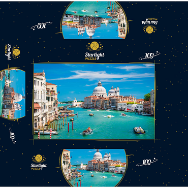 Grand Canal in the Sunshine of Summer in Venice Italy 100 Jigsaw Puzzle box 3D Modell