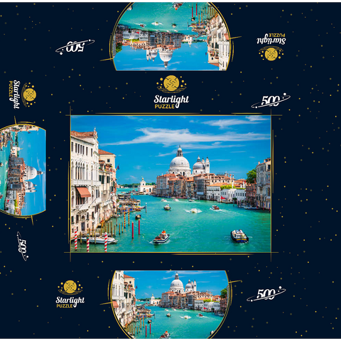 Grand Canal in the Sunshine of Summer in Venice Italy 500 Jigsaw Puzzle box 3D Modell