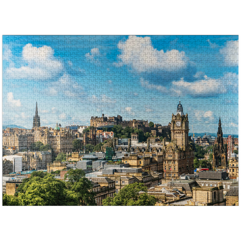 puzzleplate Edinburgh Castle, from the view of Carlton Hill 1000 Jigsaw Puzzle