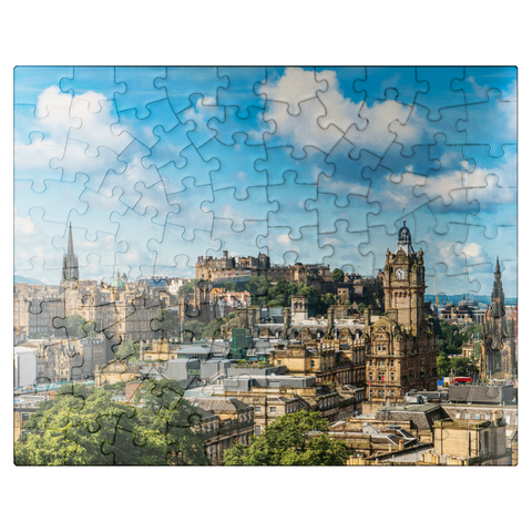 puzzleplate Edinburgh Castle from the view of Carlton Hill 100 Jigsaw Puzzle