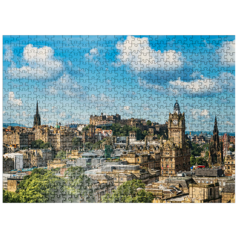 puzzleplate Edinburgh Castle from the view of Carlton Hill 500 Jigsaw Puzzle