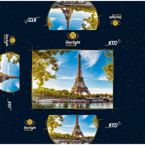 Eiffel Tower, Paris. France 1000 Jigsaw Puzzle box 3D Modell