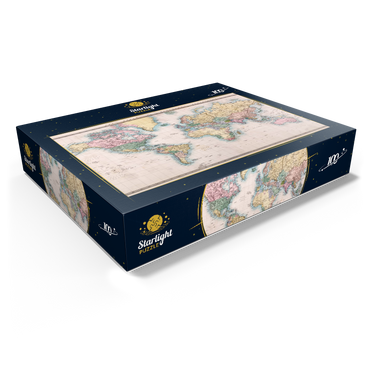 World map after Mercator projection 1860 100 Jigsaw Puzzle box view1