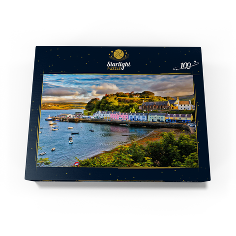 View of Portree before sunset Isle of Skye Scotland 100 Jigsaw Puzzle box view1