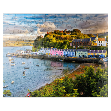 puzzleplate View of Portree before sunset Isle of Skye Scotland 100 Jigsaw Puzzle