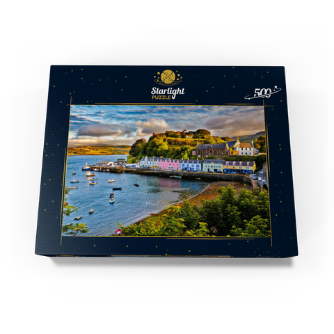View of Portree before sunset Isle of Skye Scotland 500 Jigsaw Puzzle box view1