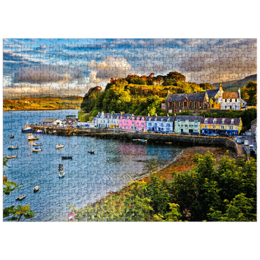 puzzleplate View of Portree before sunset Isle of Skye Scotland 500 Jigsaw Puzzle