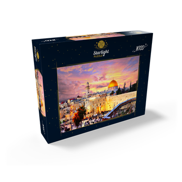 Skyline of the Old City at the Western Wall and the Temple Mount in Jerusalem, Israel 1000 Jigsaw Puzzle box view1