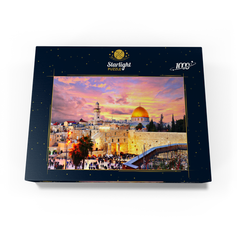 Skyline of the Old City at the Western Wall and the Temple Mount in Jerusalem, Israel 1000 Jigsaw Puzzle box view1