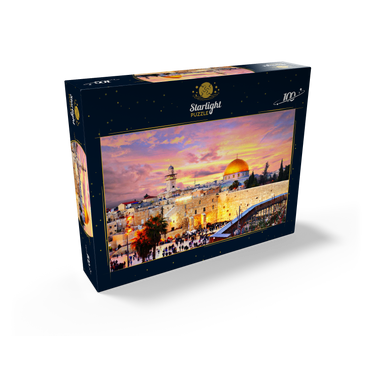 Skyline of the Old City at the Western Wall and the Temple Mount in Jerusalem Israel 100 Jigsaw Puzzle box view1