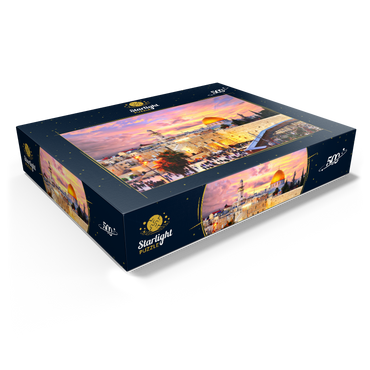 Skyline of the Old City at the Western Wall and the Temple Mount in Jerusalem Israel 500 Jigsaw Puzzle box view1