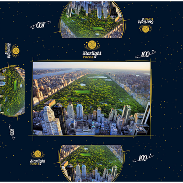 Aerial view of Central Park Manhattan New York 100 Jigsaw Puzzle box 3D Modell