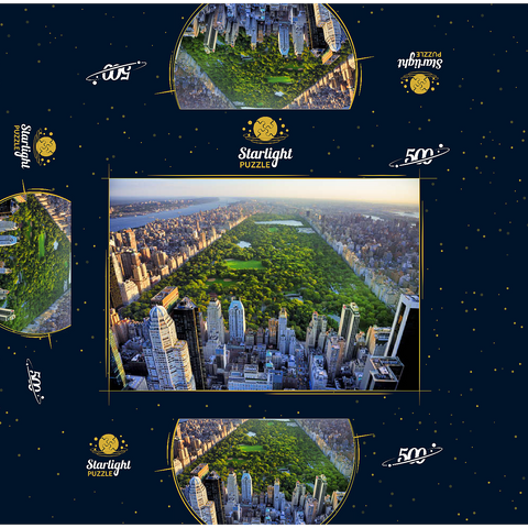 Aerial view of Central Park Manhattan New York 500 Jigsaw Puzzle box 3D Modell
