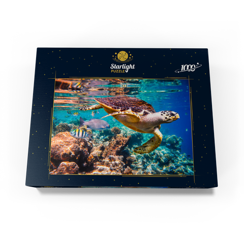 Hawksbill Turtle, Maldives 1000 Jigsaw Puzzle box view1