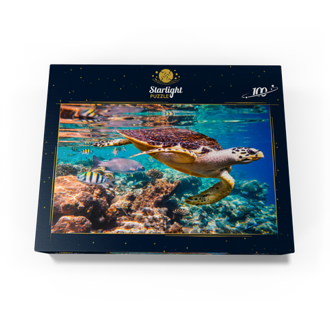 Hawksbill Turtle Maldives 100 Jigsaw Puzzle box view1