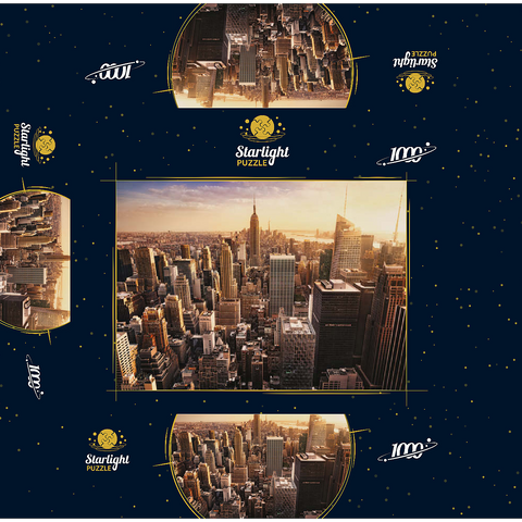 New York City skyline 1000 Jigsaw Puzzle box 3D Modell