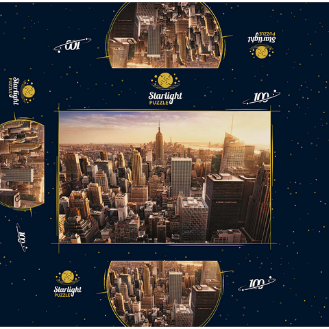 Skyline - New York City 100 Jigsaw Puzzle box 3D Modell