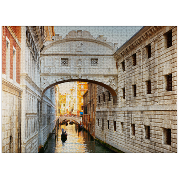 puzzleplate Ponte dei Sospiri (Bridge of Sighs), Venice 1000 Jigsaw Puzzle