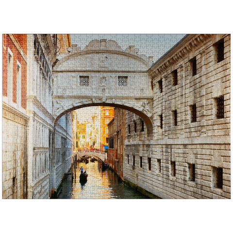 puzzleplate Ponte dei Sospiri (Bridge of Sighs), Venice 1000 Jigsaw Puzzle