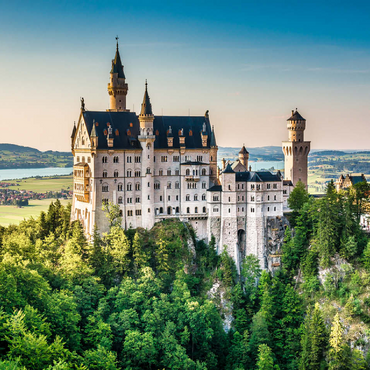 Neuschwanstein Castle Bavaria Germany 100 Jigsaw Puzzle 3D Modell